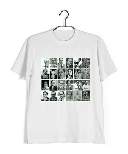 Ambedkar The many faces of Ambedkar Politics Freedom Casual Graphic Printed T-Shirt for Men